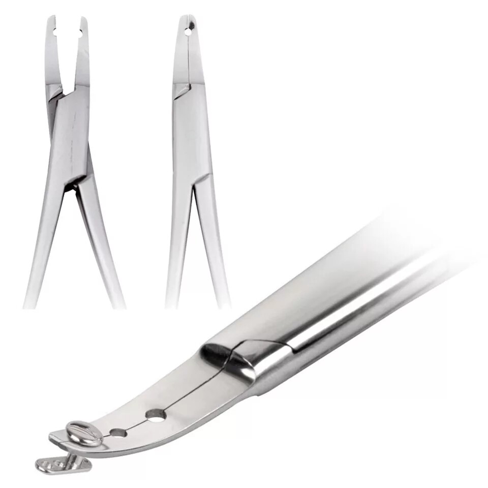 Dermal Anchor Holder 6" Body Piercing Forceps Hemostat Clamp Tool (3 holes)