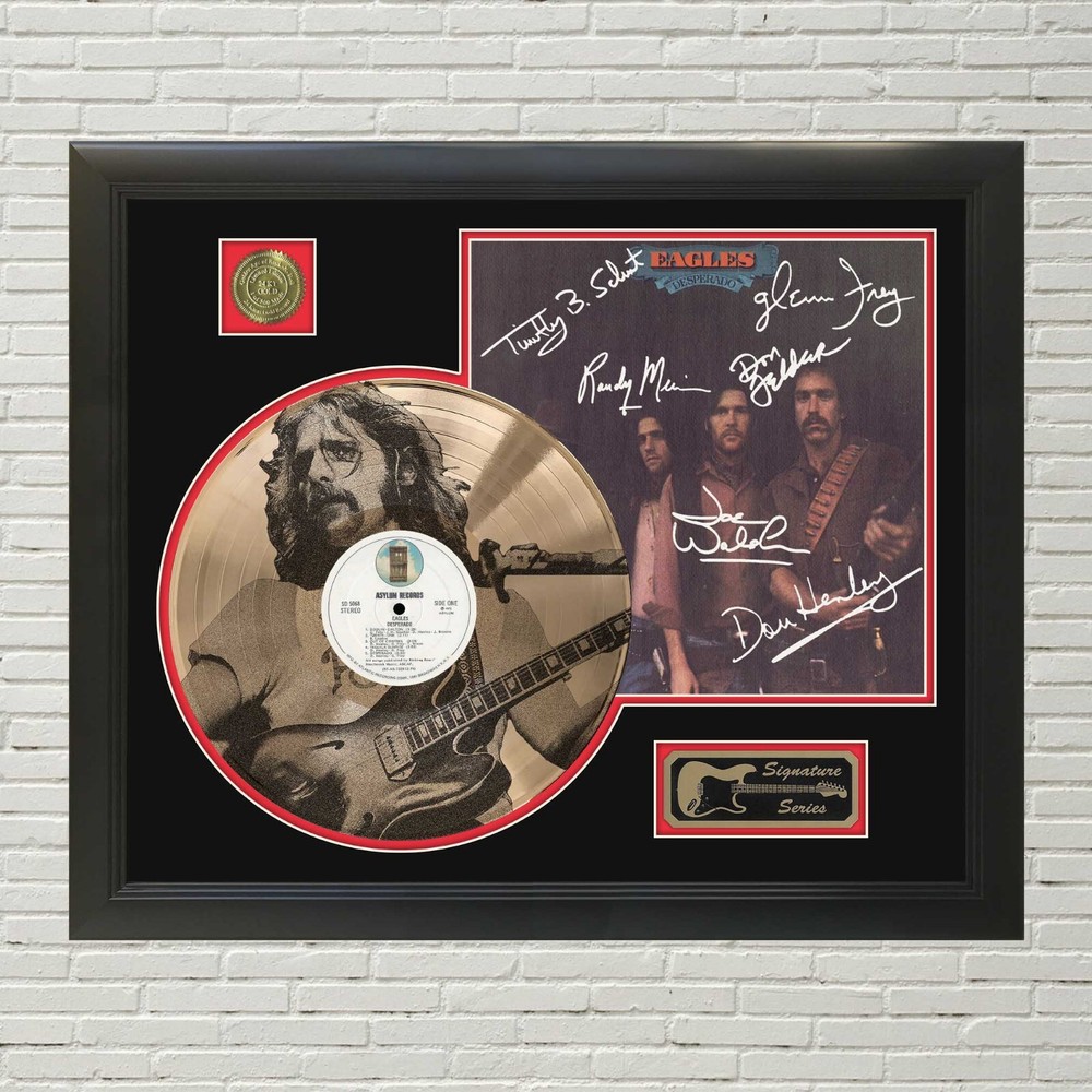 Eagles Desperado Custom Etched Reproduction Signed LP Display