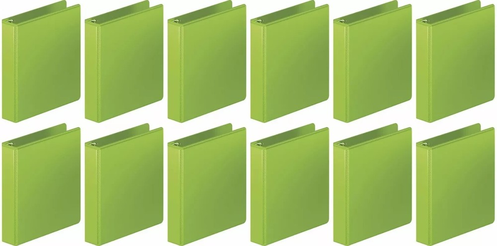 Mead 1 1/2" Binder D-Ring Durable 400 Sheet Custom Cover - 12 Pack