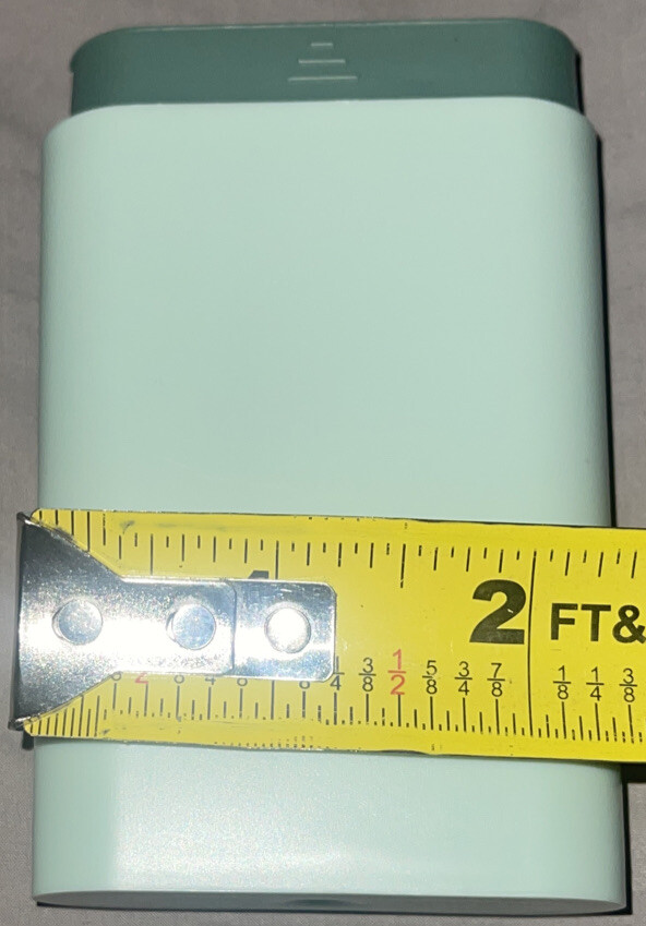Essentials Pill Box - sliding hard plastic - light green