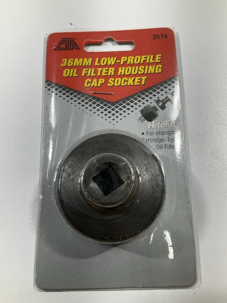 CTA 2574 Engine Oil Filter Cap Socket - 36mm Low Profile, 3/8" Drive