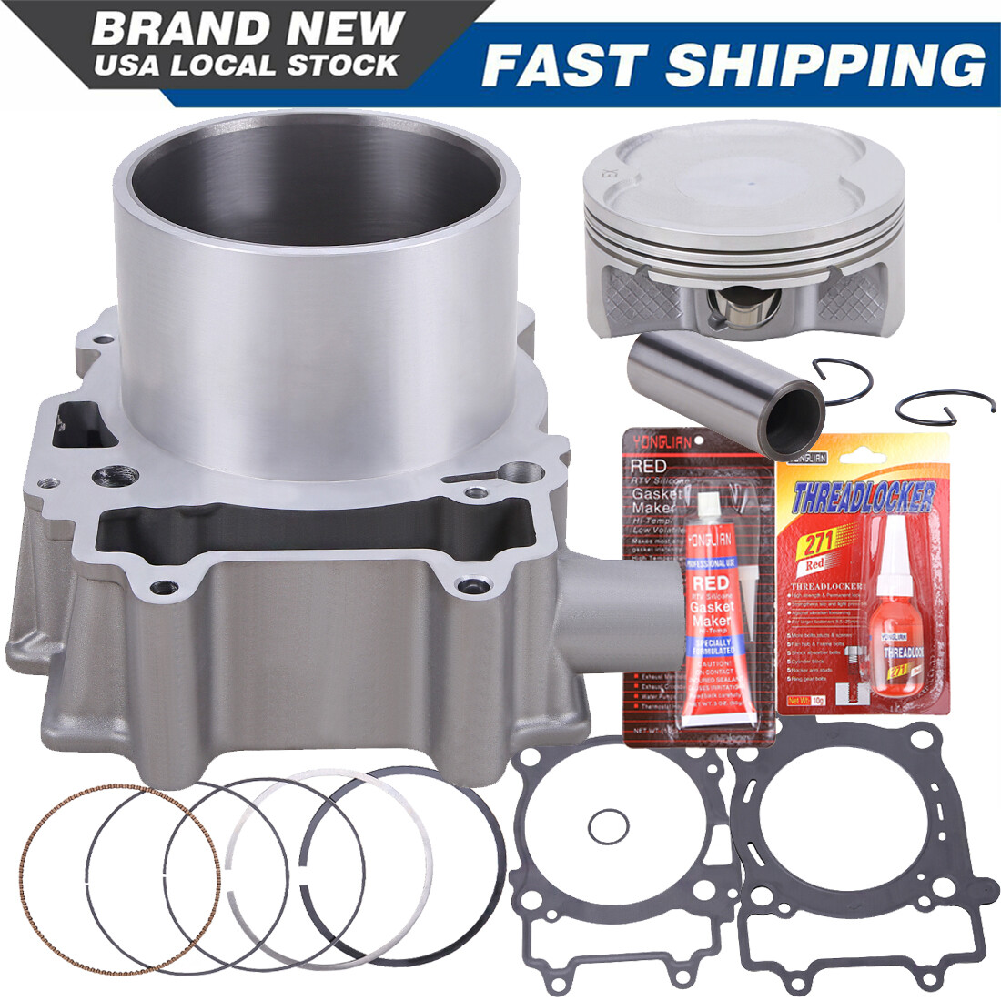 For Polaris Sportsman RZR Ranger 570 Cylinder Jug Piston Top End Kit 2014-2020