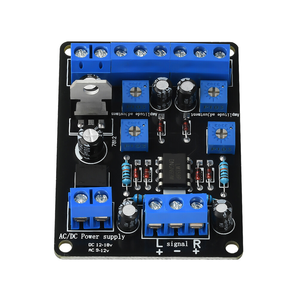AC9-12V DC12-18V Pre-amplifier VU Level Meter Driver Board DB Level Meter Driver