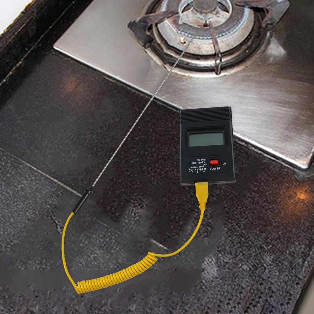 K-type Digital Thermometer LCD Screen Reliable Safe TM-902C Tool Useful