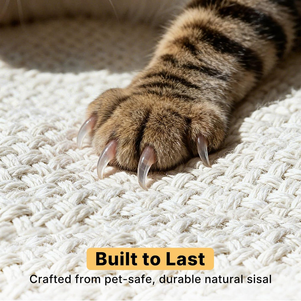 Couch Protector from Cat Claws, Couch End Table with Cat Scratch Panel and Scrat