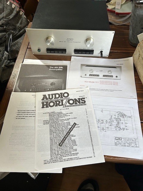 Vintage AGI 511 Preamplifier. READ.