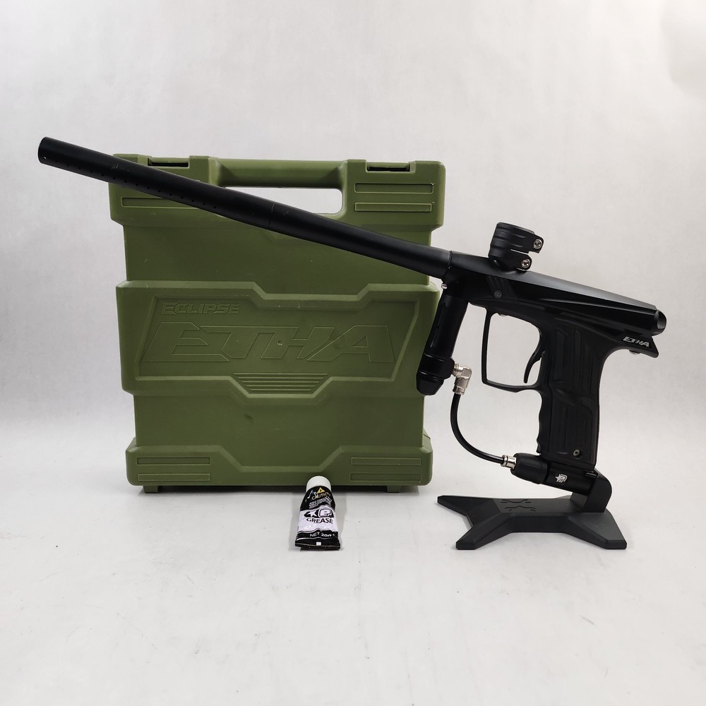 Used Planet Eclipse ETHA 1 Paintball Marker Black with Original Case Tested