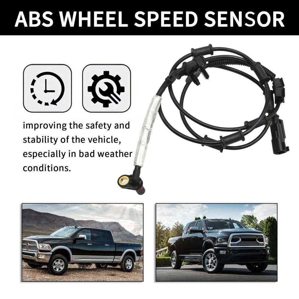 2Pcs ALS3028 Front Driver and Passenger Side ABS Wheel Speed Sensor, Replacem...