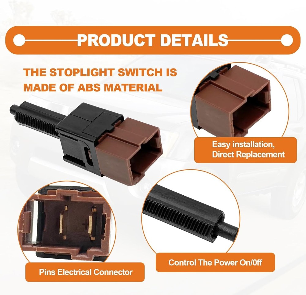 Brake Light Switch, Cruise Control Cutout Switch, Stop Lamp Stoplight Switch Ass