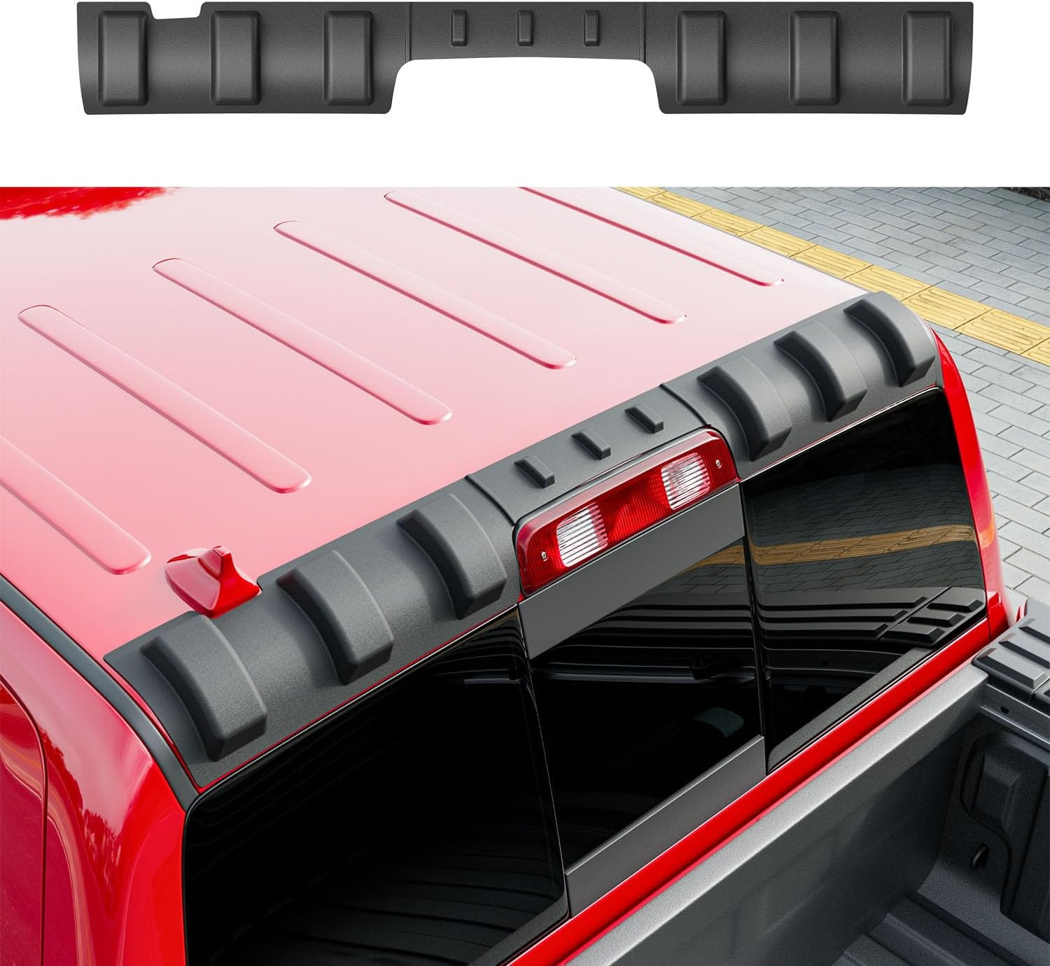 Rear Roof Protector Compatible with 2009-2018 Dodge Ram 1500 Truck Cab Roof Cove