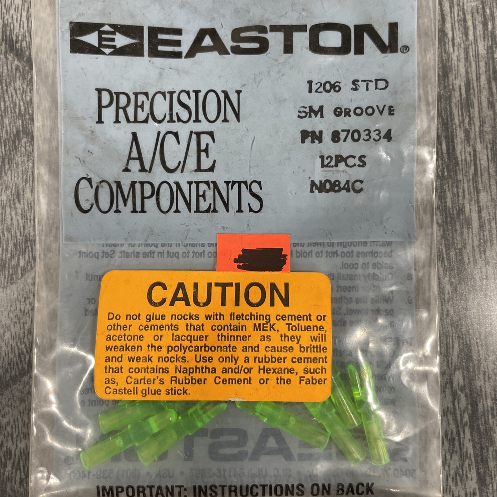 Easton Precision A/C/E Components 1206 STD SM Groove 12 Pack