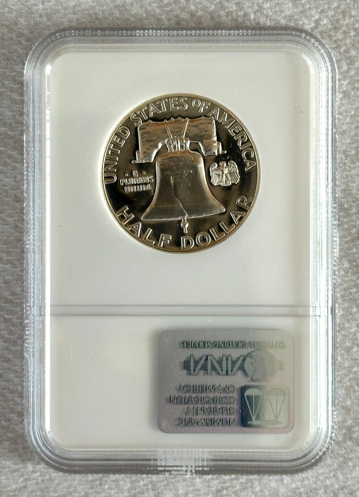 1958 PROOF FRANKLIN HALF DOLLAR PCGS PR68 CAMEO
