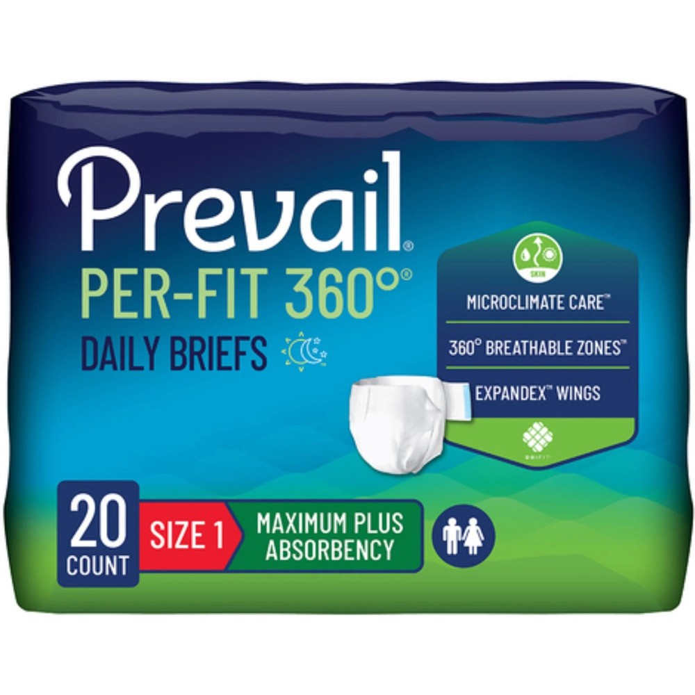 Prevail Per-Fit360 Daily Briefs, Maximum Plus Absorbency