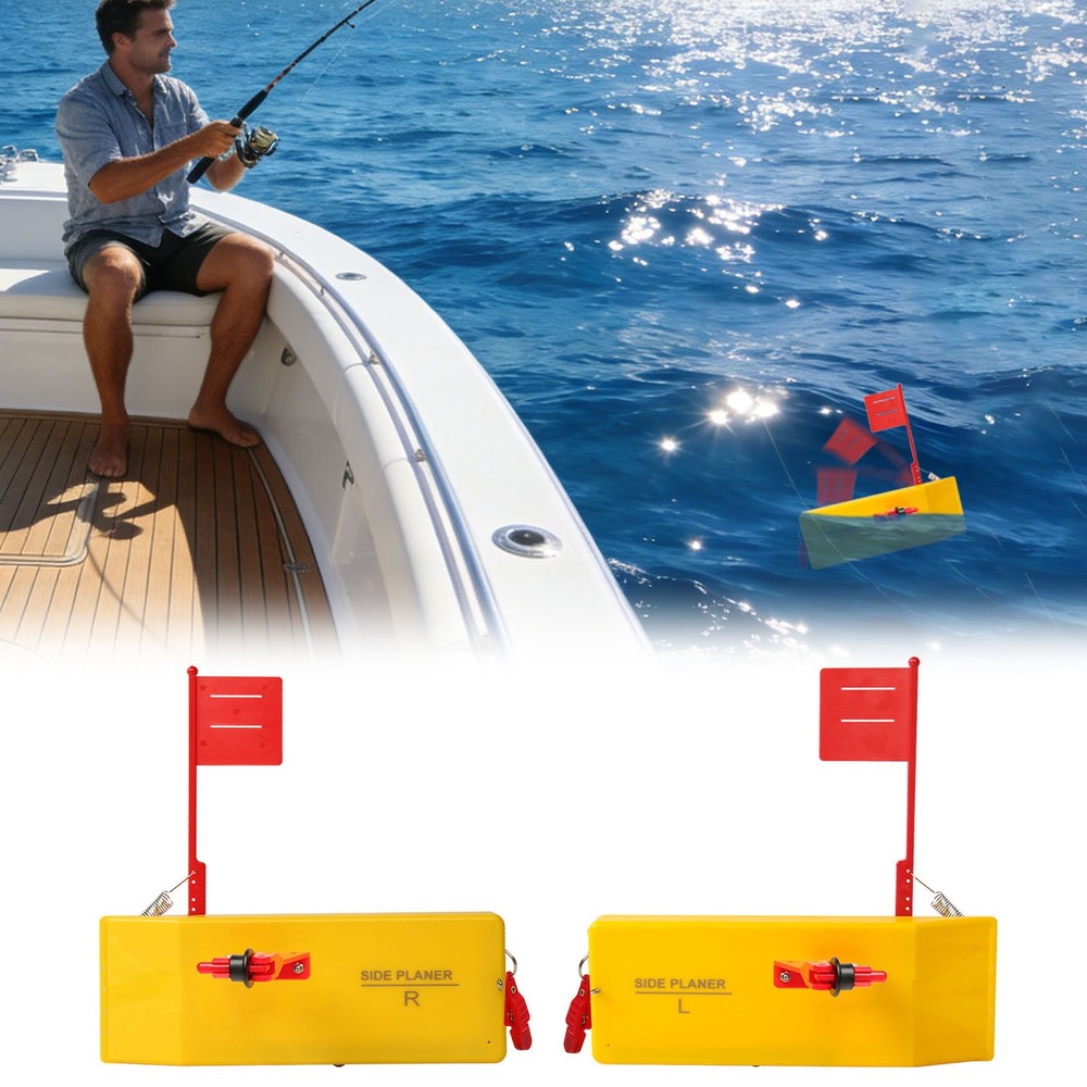 Quick Grip Snap Release Side Planer Board, Durable Inline Fishing Trolling Gear
