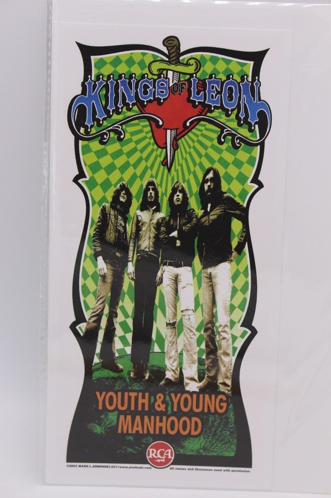 KINGS OF LEON YOUTH AND YOUNG MANHOOD 2003 MARK ARMINSKI HANDBILL FLYER 1154