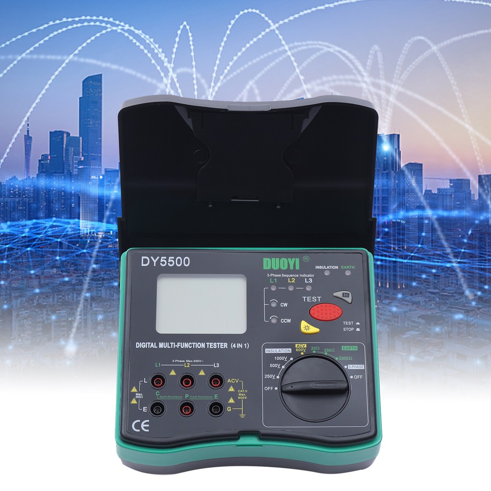 LCD multifunction tester Insulation Earth Volt Meter Test Insulation Resistance