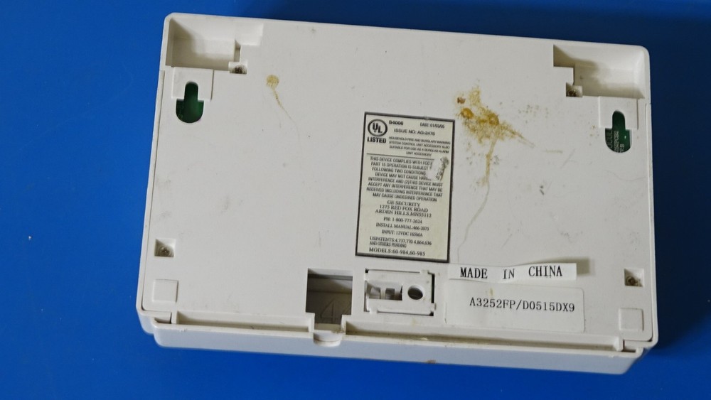 GE Security / Interlogix A3252FP/D0515DX9