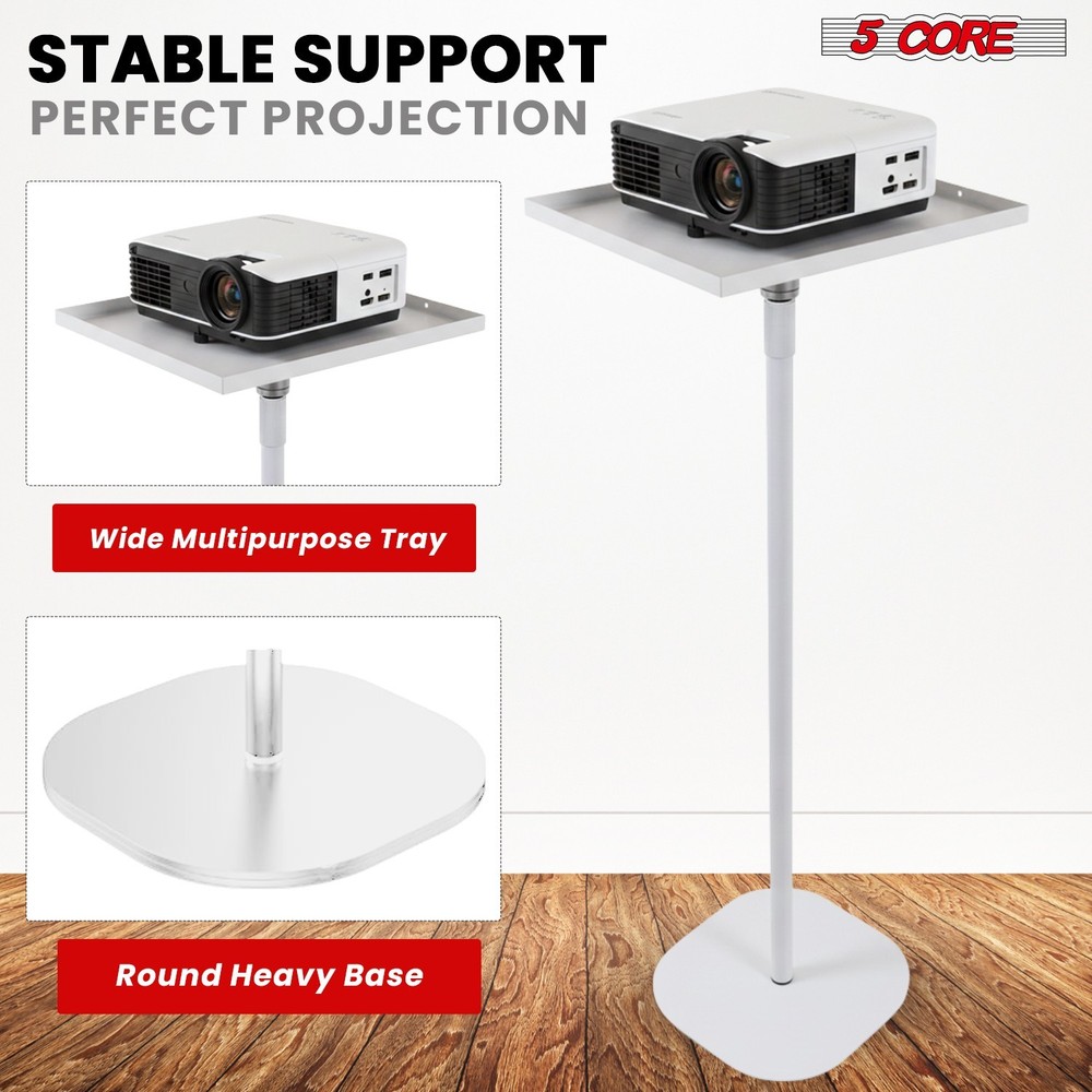 5 Core Projector Stand Floor Adjustable Heavy Base Universal Projectors Support
