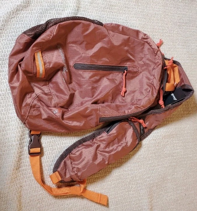 Eddie Bauer Stowaway 10 L Packable Sling 3 Backpack Mauve