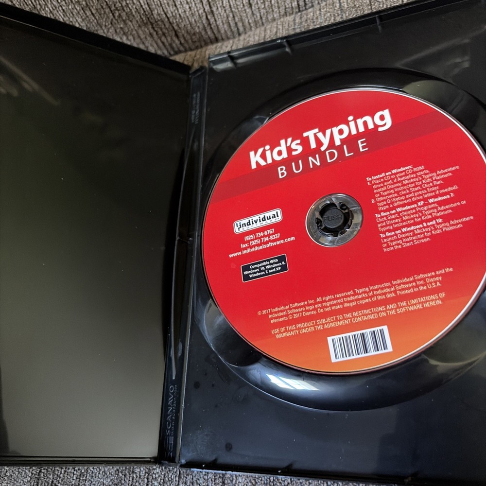 NEW! Kid's Typing Bundle: Mickey’s Adventure & Instructor Platinum - PC Windows