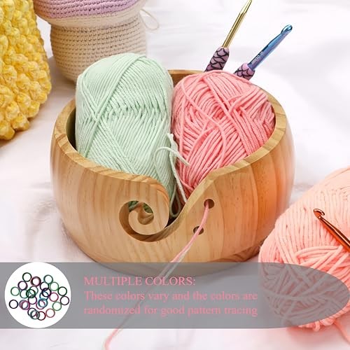 50 Pcs Stitch Markers for Knitting,Stitch Counters for Orbicular