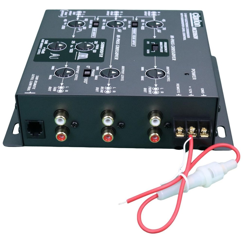 Clarion 3 Way Electronic Crossover with Remote Subwoofer Level Control