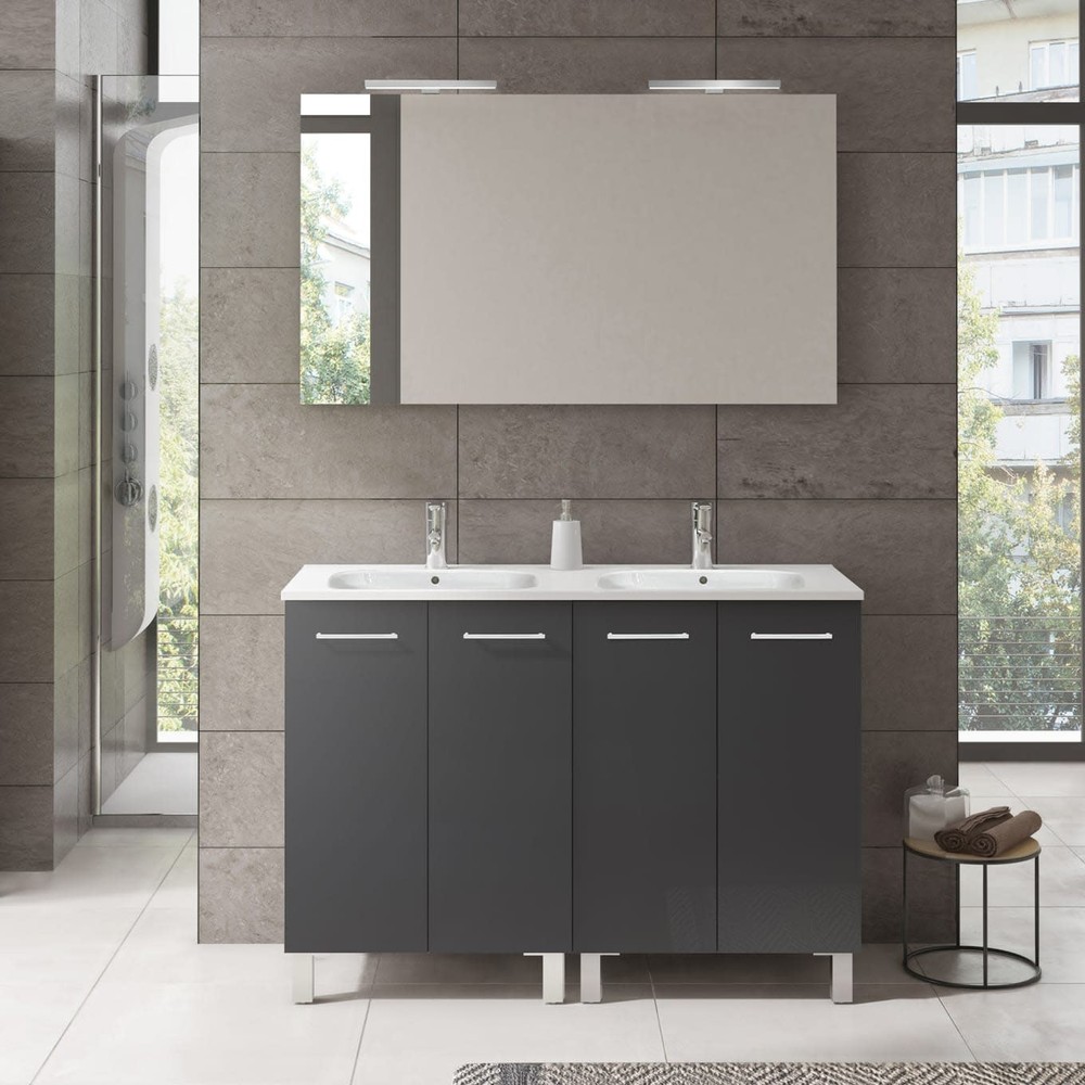 WS Bath Collections Logic 120 Logic Vanities 48" Double Vanity - White