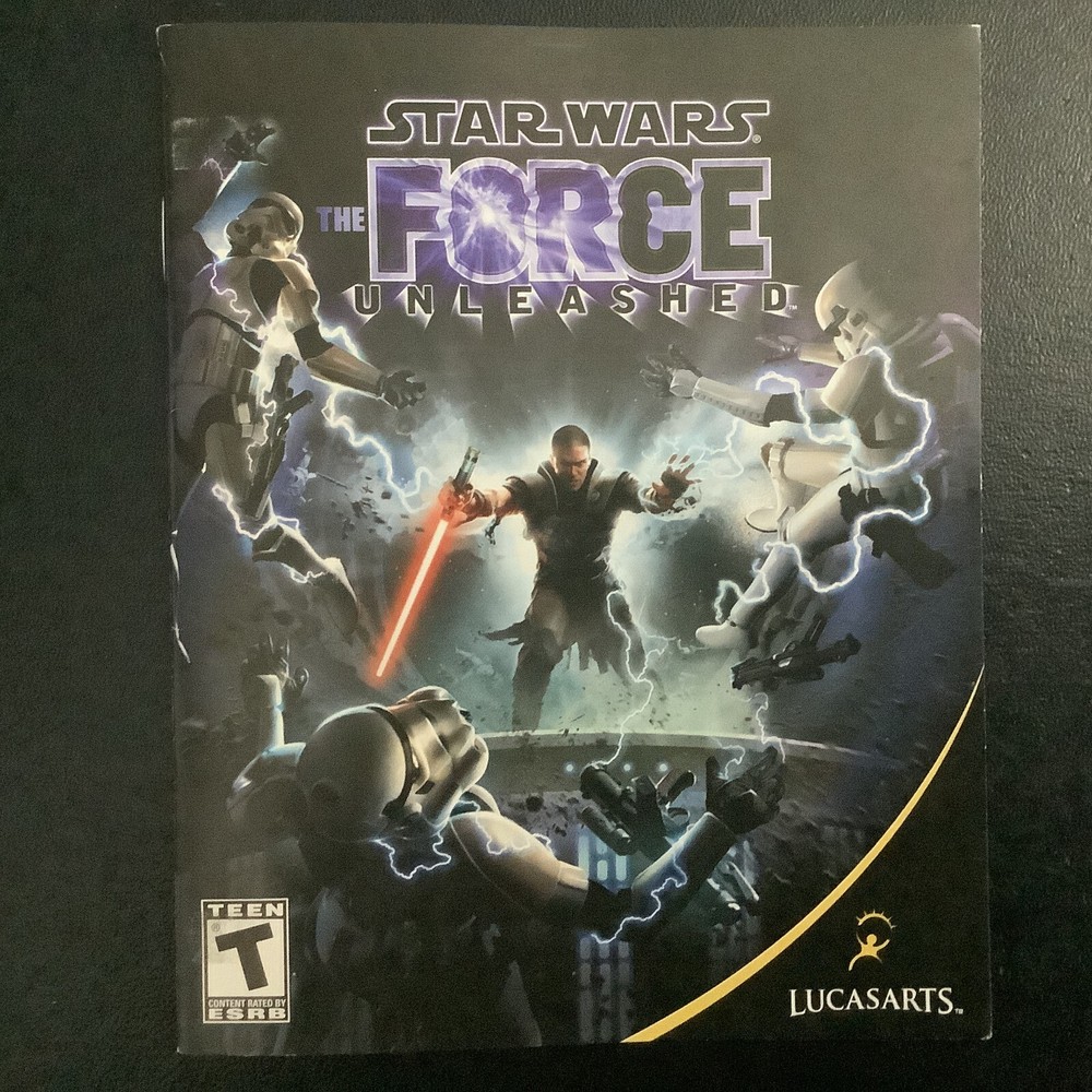 Star Wars The Force Unleashed PS3 PlayStation 3 Instruction Manual Only