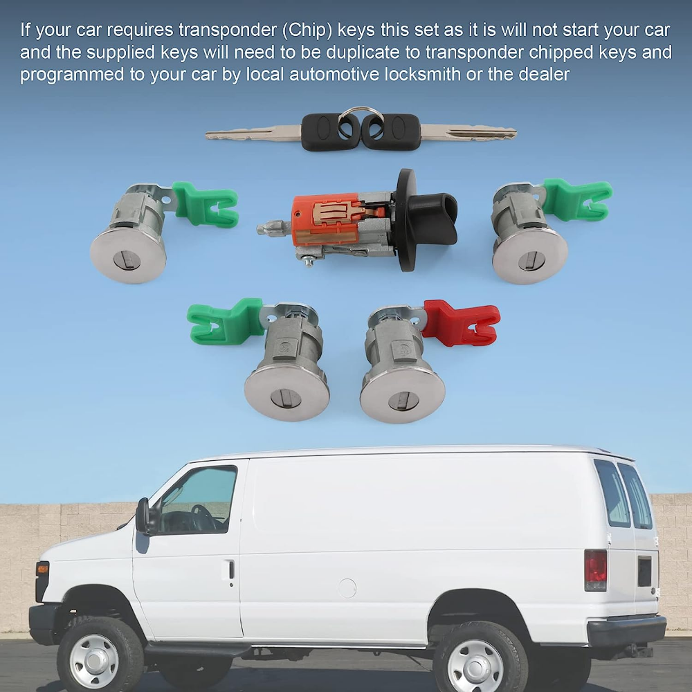 IGNITION KEY SWITCH DOOR LOCK CYLINDER FOR Ford Econoline Van E150 E250 E350