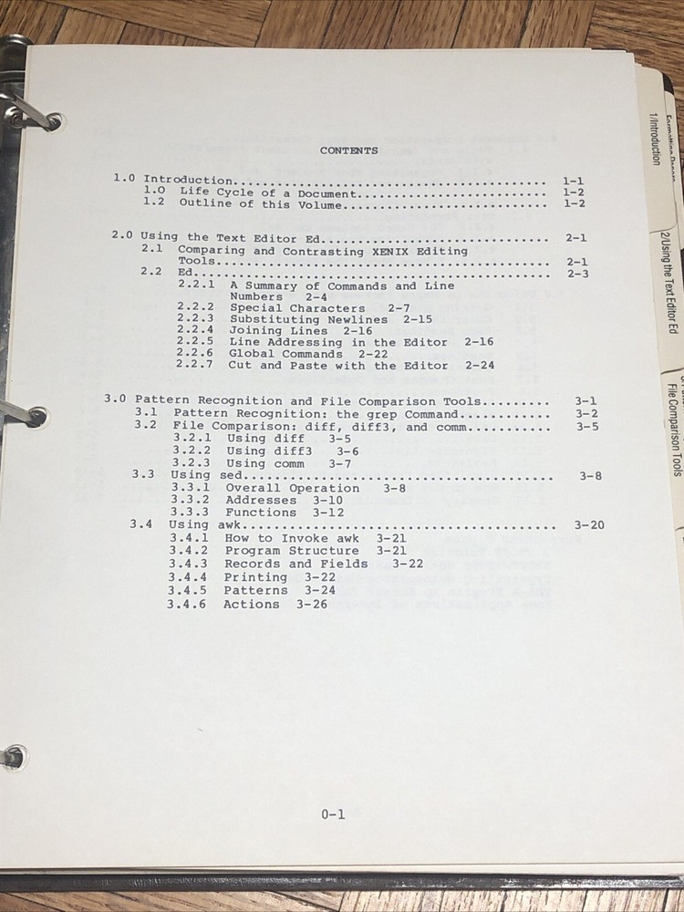 Vintage TRS-80 TRS-Xenix Model 16 Multi-User BASIC Interpreter Manuals - 26-6041