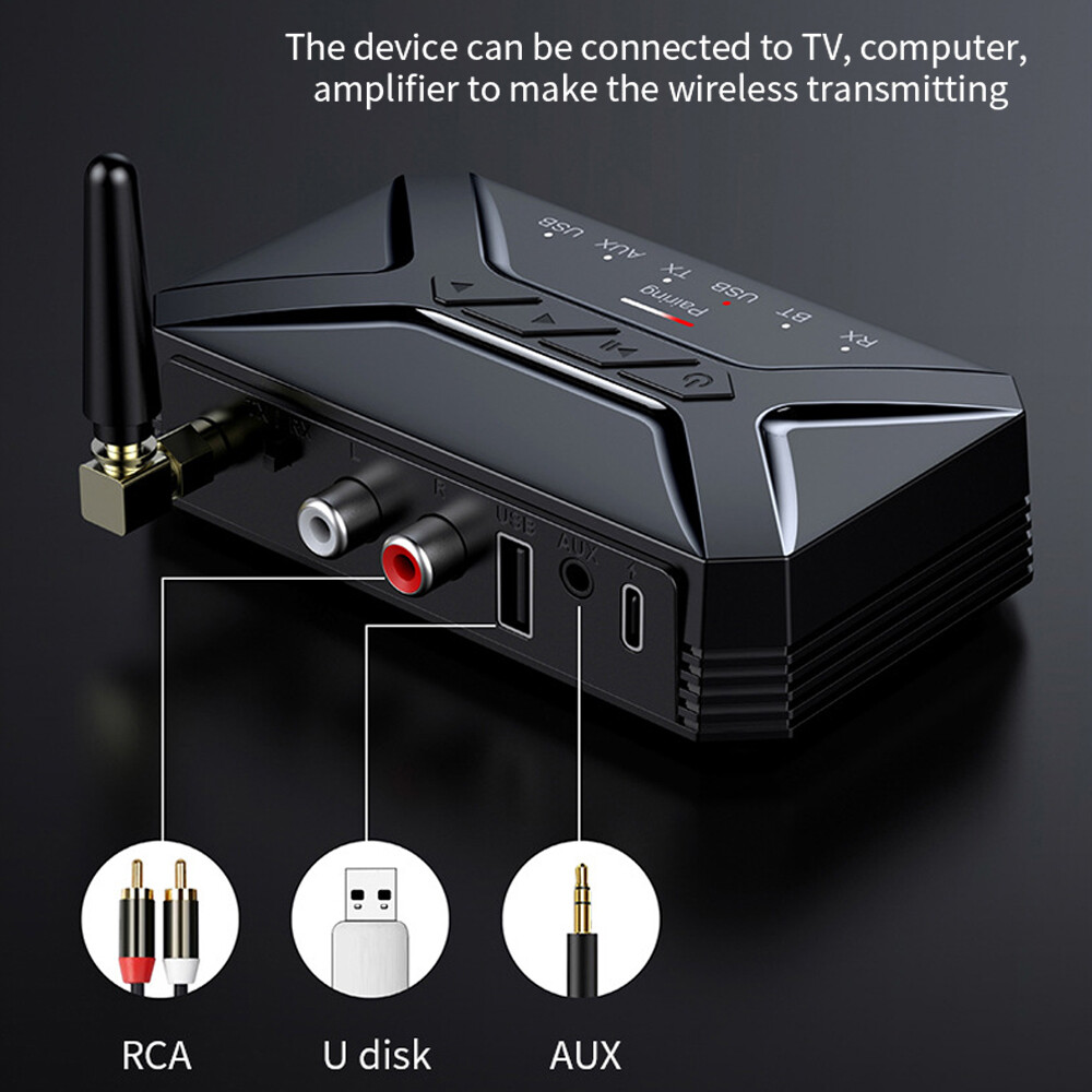 Long Range Bluetooth Transmitter Receiver For TV Home Car Stereo Audio Adapter