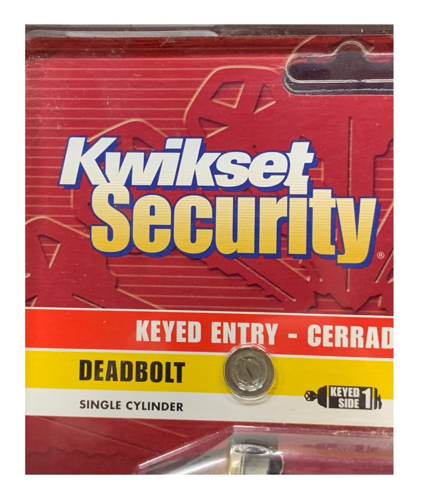 KWIKSET SINGLE ENTRY LOCK/DEAD BOLT 4 KEYS MATCHING