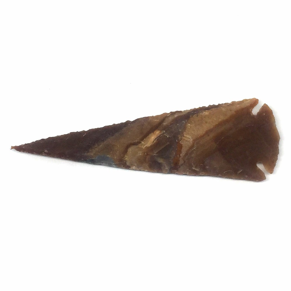 5.5" Hand Knapped Agate Arrowhead Spear Point Modern 7