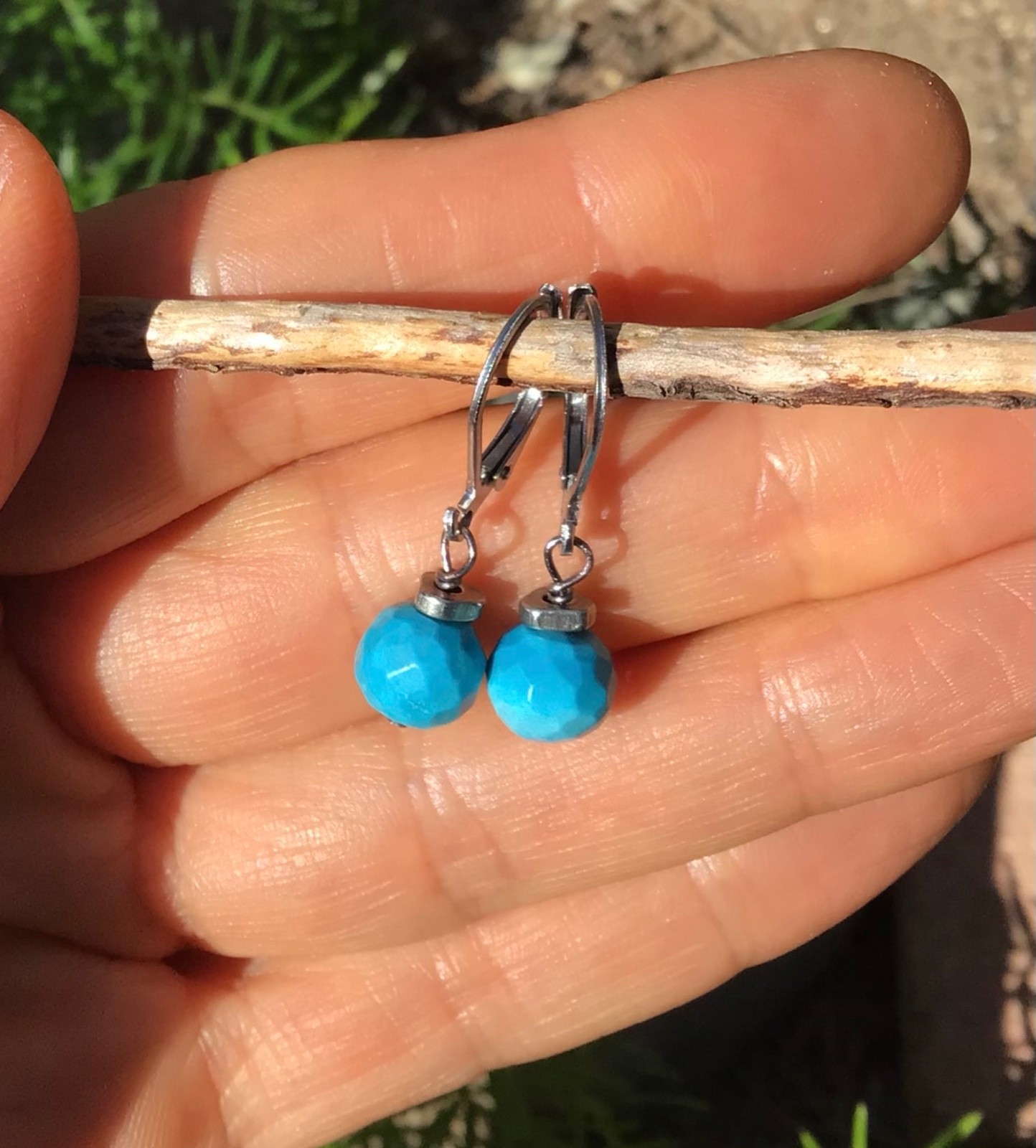 New Turquoise Sundance charm artisan Jewelry handmade earrings