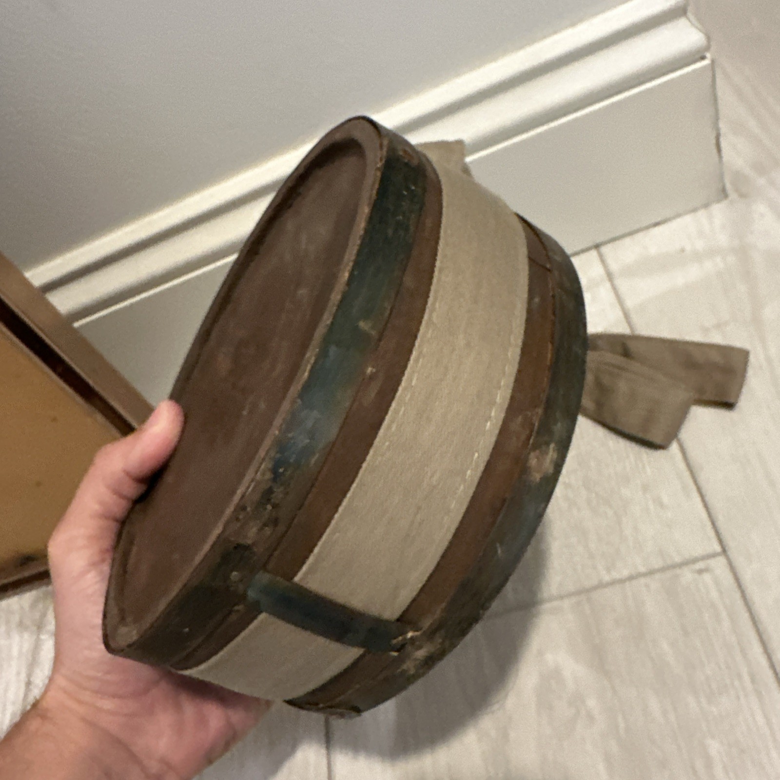 Civil War Confederate Wooden Canteen Wood