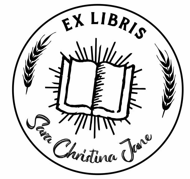 Shiny Embosser Ex Libris Monogram With Initials & Text Best For Books Envelopes
