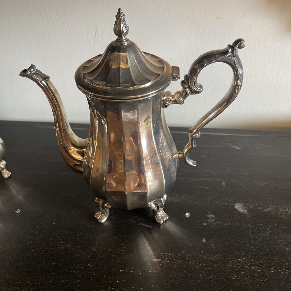 WM. Rodgers and Son silver plate 3 piece tea set