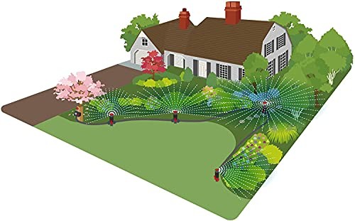 96093 Multi-Adjustable Flex Design with Extension Set, Garden Sprinkler Raised
