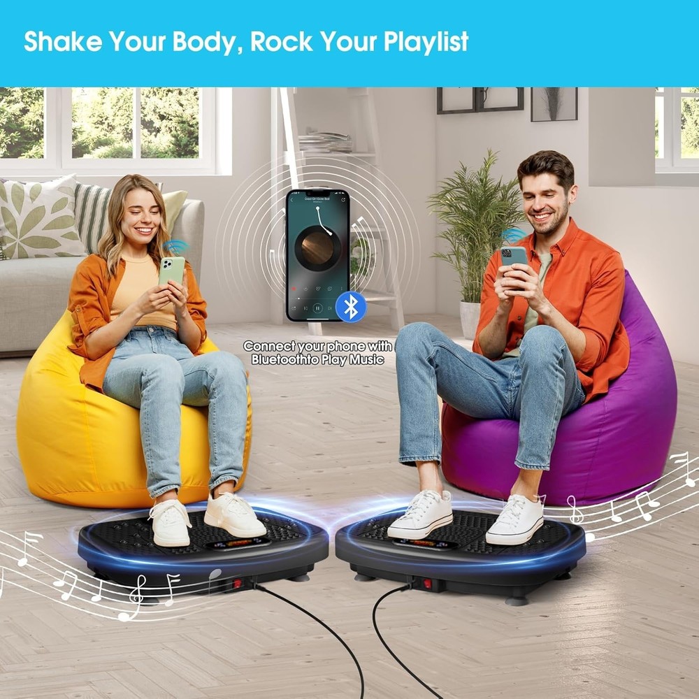 Vibration Plate Exercise Machine for Lymphatic Drainage,Power Vibrate Stand S...