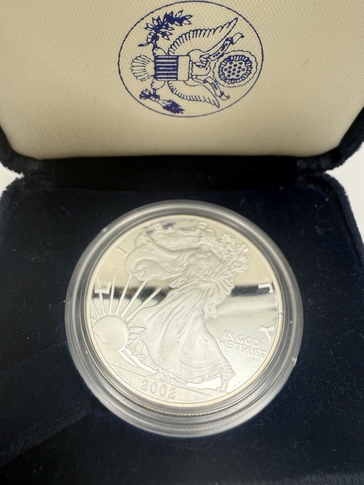 2022 - PROOF SILVER EAGLE - 1 ounce SILVER - WEST POINT Mint - w BOX & COA
