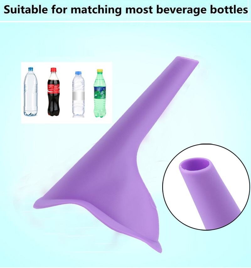 3xReusable Silicone Portable Urinal Women Female Travel Camping Stand Pee Device