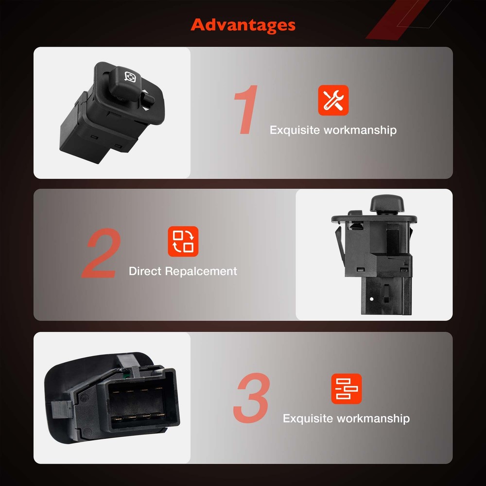 Power Mirror Switch Control Front Driver Side For 1995-2008 Ford Ranger Mercury