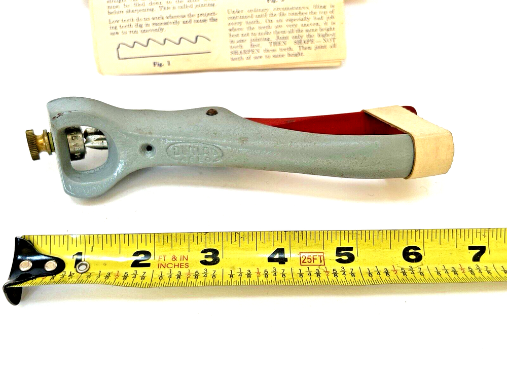 NOS DUNLAP TOOLS SAW SHARPENING TOOL MODEL: 4880