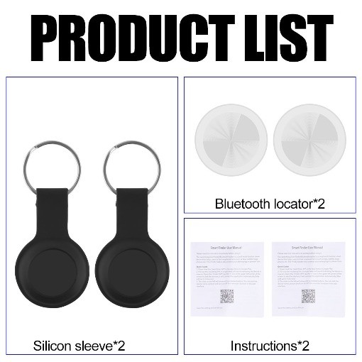 New Smart Circular Bluetooth Tracker Ideal For iOS Android Seniors Children Pets