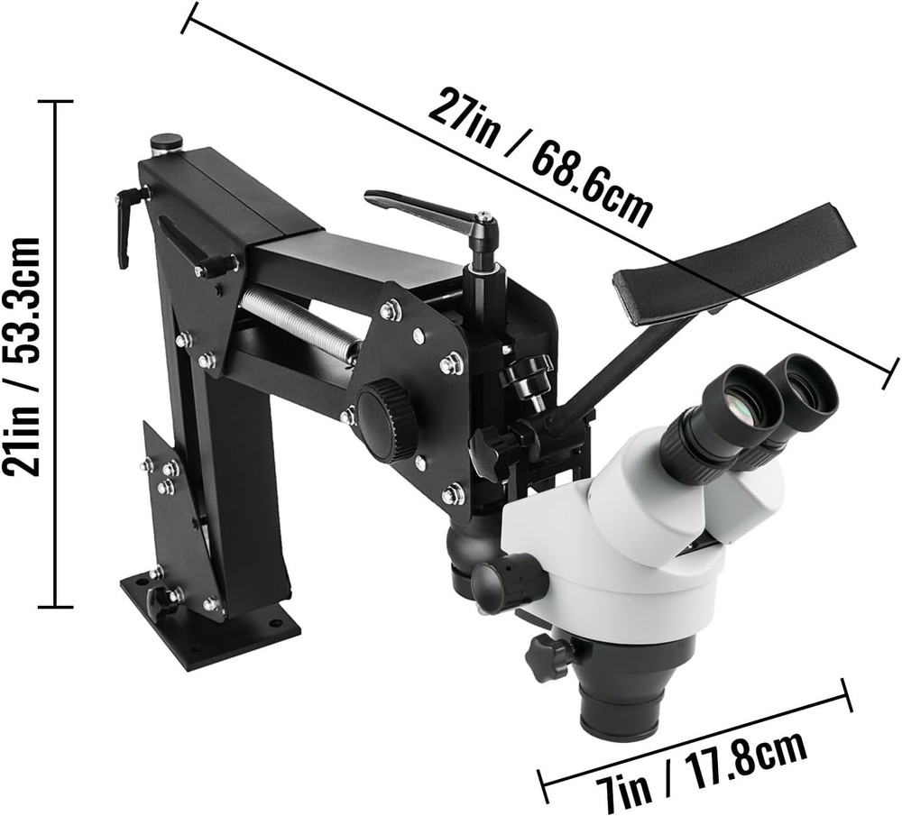 Jewelry Micro Inlaid Mirror MultiDirectional Microscope Universal Stand XLT-TH62