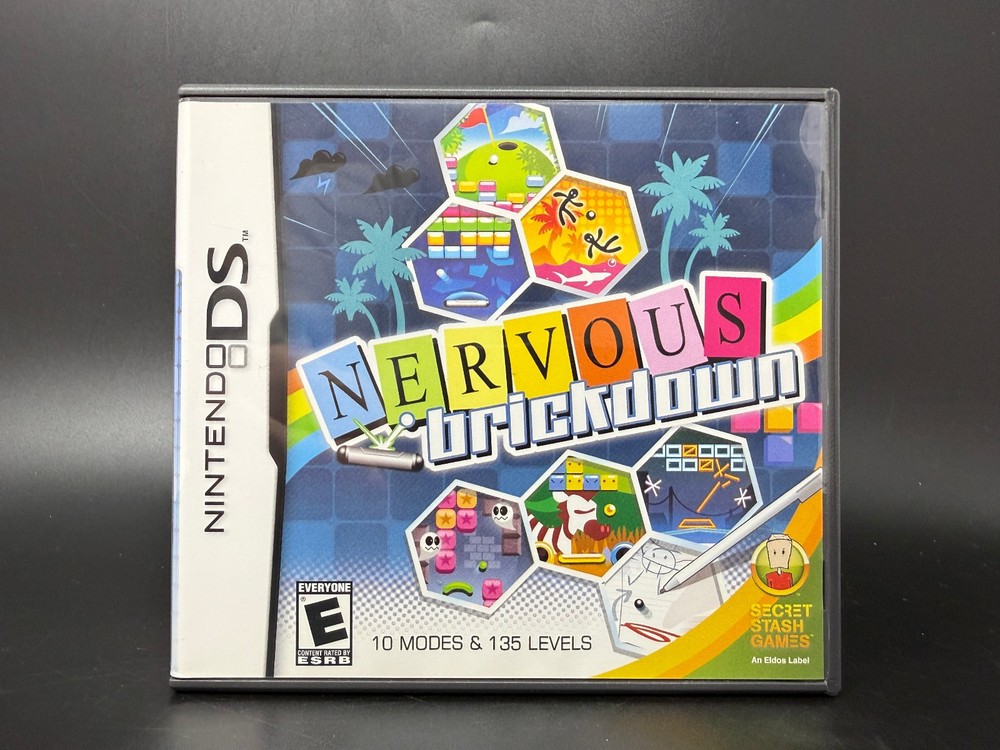 Nervous Brickdown (Nintendo DS) *CASE & MANUAL ONLY - NO GAME*