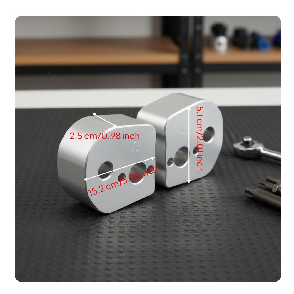 2 Pieces Handlebar Riser Kit Easy Installation Motorcycle Handlebar Raise Mount