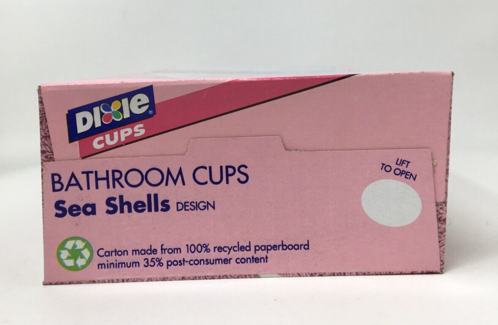 DIXIE CUPS 200 Count Sea Shells Design Bathroom Cups