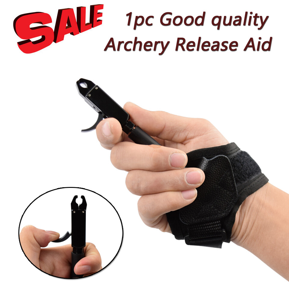 Archery Caliper Release Aids Adjustable Wrist Strap Trigger for Compound Bow 1x