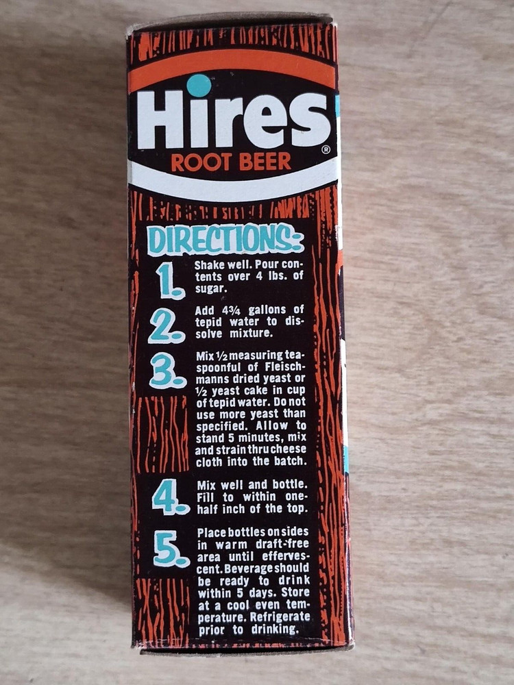 Vintage Hires Root Beer Extract with Original Box & Instructions